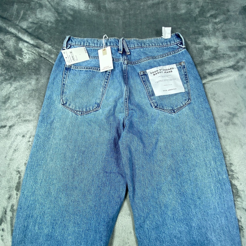 Good American Jeans Womens 2 26 Baggy Low Rise Wide Leg Straight Standard NEW - Picture 9 of 9